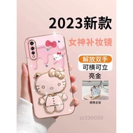 Hello Kitty Casing VIVO S1 pro VIVO S1 VIVO V7 plus Y79 VIVO V9 VIVO Y85 VIVO T1 4G Phone case cartoon TPU 3D Bracket Electroplating Soft Case Silicone Phone Case