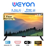 WEYON ทีวี19นิ้ว LED TV อนาลอค ทีวี HD Ready (1xUSB 1xHDMI) ราคาพิเศษ tv led 19 นิ้ว