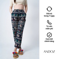 Alibaba women's linen brocade elephant yoga beach pants HANOSIMEX new meaning ANDOZ ALI01