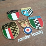 Accessories emblem emblim logo vespa italy stainless
