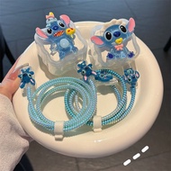 Cute Cartoon Stitch Case compatible for Apple 40W Charger Case compatible for iPhone 17 Pro Max 40W 