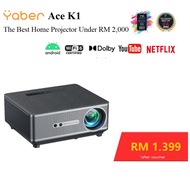 Yaber Ace K1 Projector, 650 ANSI Ultra Bright, Home Theater Movie Projector with WiFi 6 and Bluetoot