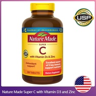 (Exp.04/2025)Nature Made Super C with Vitamin D3 and Zinc 200 Tablets