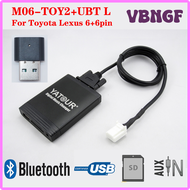 VBNGF สำหรับเล็กซัสอีเอสคือ GS LX RX Toyota Yatour M06 + UBT ชุดเล่นเพลงบลูทูธ USB Hi-fi ชุดดนตรี BG