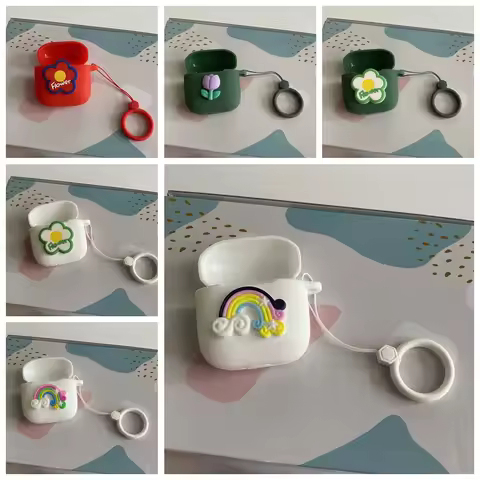 flower Earphone Cover For RAZER Hammerhead True Wireless Pro Case Silicone Shockproof case