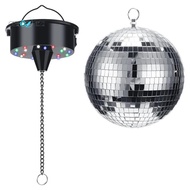 Disco Ball Decor with Light and Disco Ball-Battery Powered Disco Ball Light, Christmas Party, DJ Clu