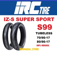 IRC IZ-S 70/90-17 80/90-17 S99 SUPER SPORT TUBELESS MEDIUM SOFT COMPOUND