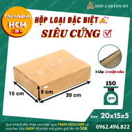 Combo 100 hộp carton đóng hàng 20x15x5 đựng sổ bút quà lưu niệm tiện lợi giá gốc tận xưởng - Hộp Car