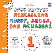 BUKU PRAKTIS MENEBALKAN HURUF ANGKA DAN MEWARNAI 1