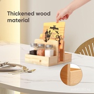 Living Room Partition Simple Household Wooden Organizer Napkin Holder Desktop Condiment Stand Solid 
