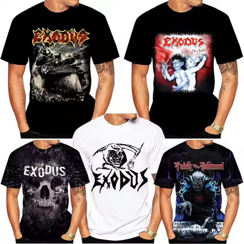 New Exodus 3D Print Cool T-Shirt Summer Casual Men's/Women's Short-sleeved Personality T-shirt Funny