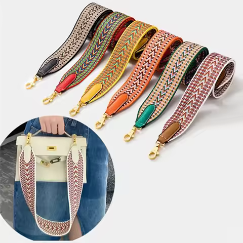 Classic Pattern Hand Woven Bag Strap For Hermes Kelly Herbag Evelyne Shoulder Bag Handbag Replacemen