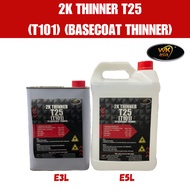 2K THINNER T25 (T101)(BASECOAT THINNER) e3 LITER & e5 LITER (READY STOCK)