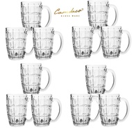 Set of 12 Glass Beer Cups with Handle 375ML – Vietnamese Glass Beer Cups