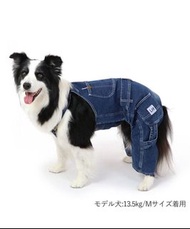 【二手】轉賣PET PARADISE x LEE 牛仔吊帶連身褲 購入自日本pet paradise