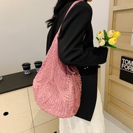 Korean Style Colorful Simple Beach bag Women Bohemian Style Hollow Mesh Bag Large Capacity Handbag P