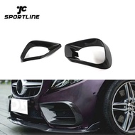 Carbon Fiber C238 W238 Fog Lamp Cover Vent Trims For Mercedes Benz E Class W213 C238 2017 2020 E400 