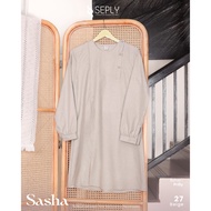 SASHA 27 | SEPLY TOP | PRILLY MATERIAL | GREEN GREEN | MAHOGANY | BEIGE BEIGE BEIGE