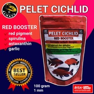 RED BOOSTER FEED | pelet ikan cichlid | pakan ikan siklid | makanan ikan cichlid red setara akari