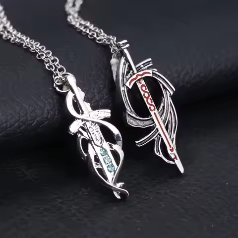 Brdwn Fate Prototype Unisex Saber Excalibur Sword Necklace Halloween Cosplay Prop