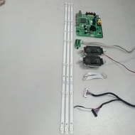 LE40D01UM XMA 40" TV  MAIN BOARD, POWER BUTTON, STRIP, RIBBON CARD, LVDS CABLE, SPEAKER AND BACKLIGH