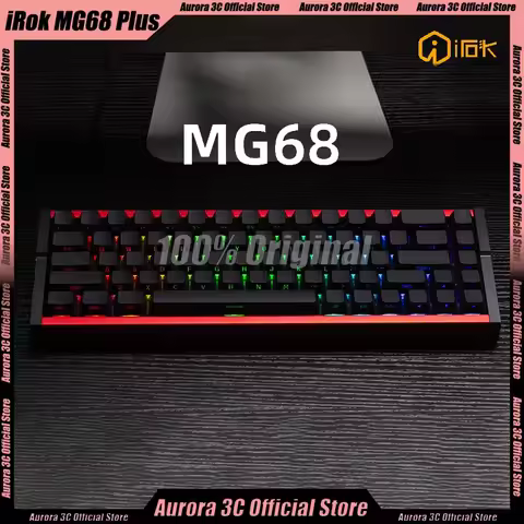 Irok MG68 Plus Keyboard Magnetic Switch Gamer keyboards 8K Mechanical Keyboard RGB ESports Hot Swap 