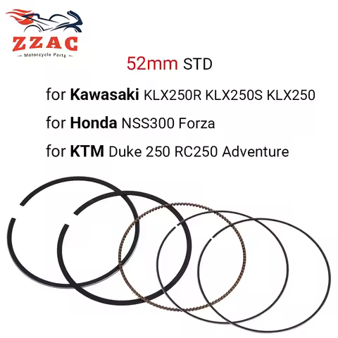 72mm STD Motor Piston Ring Set for Kawasaki KLX250R KLX250S KLX250 Honda NSS300 Forza KT/M Duke 250 