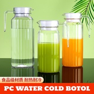 Transparent Water Bottle 1.5L Cold Drink with Lid | 1.5L Ice Drink Plastic PVC Water Bottle