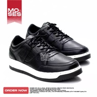 MOSES Men's Black Work Sneakers Causal Shoes