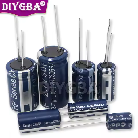 2PCS 2.7V Super Capacitor Farad Capacitor Original New 2F 3.3F 4F 4.7F 5F 6F 7F 8F 10F 15F 20F 25F 3