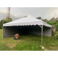 KAIN TEPI KHEMAH /SIDEWALL UNTUK KHEMAH 20ftX20ft KOSONG PUTIH PVC 20ft X 8ft