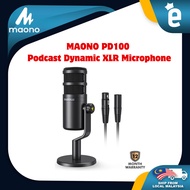 Maono PD100 Professional Podcast Dynamic Microphone XLR Mic for Podcasting/Recording/Audio Interface