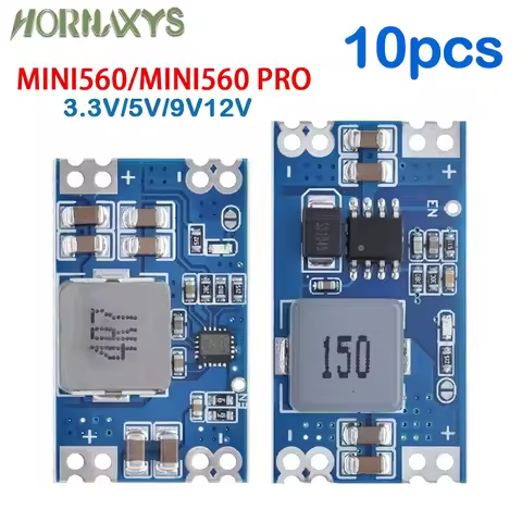10PCS Mini560 5A DC-DC Mini560 PRO Step-Down Stabilized Voltage Supply Module 6-30V To 3.3V 5V 9V 12