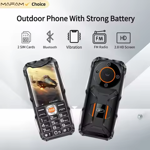 Outdoor Phone For Adults Loud Volume Vibration Alert Strong Torch DualSIM Long Battery SOS Button 2G