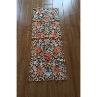 Vintage Embroidered Tablecloth 90s, 1 meter long, 40 cm high