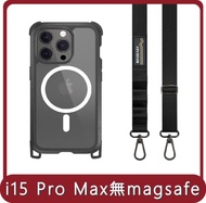 【MAGEASY】桃苗選品—iPhone 15 ODYSSEY STRAP 頂級超軍規防摔掛繩手機殼 iphone15 Pro Max 6.7吋（三鏡頭）