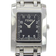 FENDI Olologi 7000L 不鏽鋼石英模擬腕錶，黑色錶盤，女士款 [二手]