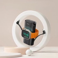 自帶充電線三合一充電器 充電寶 尿袋 TYPE C &amp; Lightning &amp; Apple watch charge 10000mAh