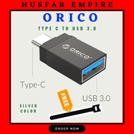 (READY STOCK MALAYSIA) ORICO OTG (SILVER) USB 3.0 to Type-C OTG Adapter Converter for Huawei Samsung
