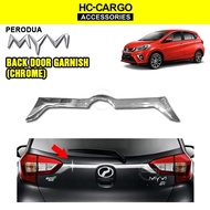 HC Cargo Perodua Myvi 2018 - 2025 Back Door Garnish Accessories - Stainless Steel