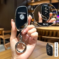 เคสกุญแจรถ MG ซองกุญแจพับสำหรับรถยนต์ MG4 MG5 VS ES HS พวงกุญแจรถ ใหม่MG3