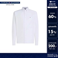 Tommy Hilfiger เสื้อ ผู้ชาย รุ่น MW0MW41250 YCF - สีขาว ทรง Regular