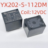 Original YONGNENG Relay YX202-S-105DM 112DM 124DM 10A 4Pin 5Pin SPST 5V/12V/24VDC Compatible with HF