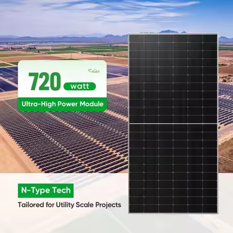 Jinko Longi JA Bifacial Mono Solar Panels 550W 600 700 720 Watts 700W PV Topcon Tiger Neo N Type Sol