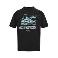 巴黎世家Balenciaga 素描鞋子印花短袖T恤 代購服務