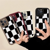 Phone Casing For OPPO F5 Youth F7 F9 F11 Pro F17 Pro F19 Pro F21 Pro Simple Retro Black White Chessb