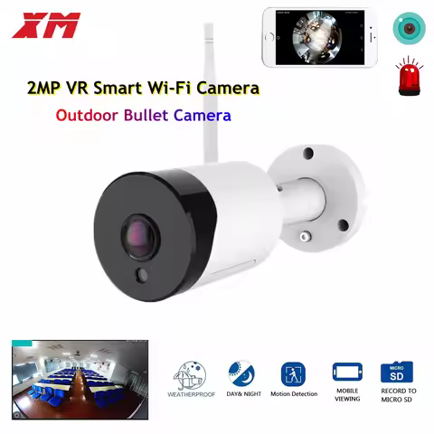 180 Degree Panoramic Fish Eye 2MP WIFI IP Camera Multi-purpose Outdoor Night Veresion VR kamera APP 