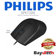 PHILIPS SPK7104 PC/Desktop Wired USB Mouse