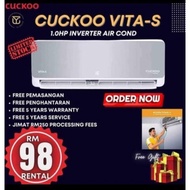 🔥 NEW AIRCOND 🔥 CUCKOO Vita - S Inverter Air Conditioner (5 Years Service and Warranty) aircond 1hp aircond 1.5hp