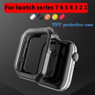 Compatible with iWatch Case iWatch Screen Protector iWatch Cover Casing Accessories for Series 8/7/SE/6/5/4/3/2/1